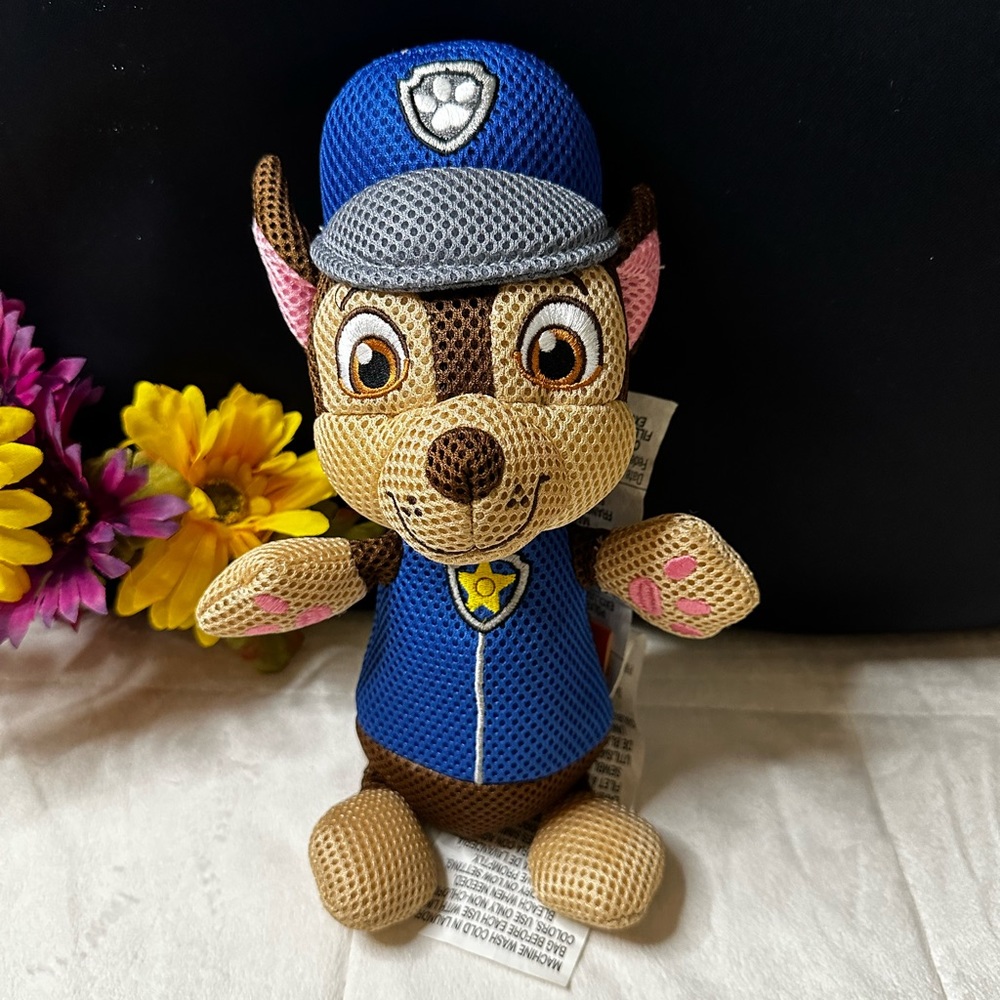 Nickelodeon's Paw Patrol Chase Bath Scrubby Size 7”x 11” NWOT